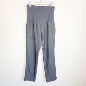 Bundle of Figs Scrub Pants Yola Maternity Technical Collection Gray (2)